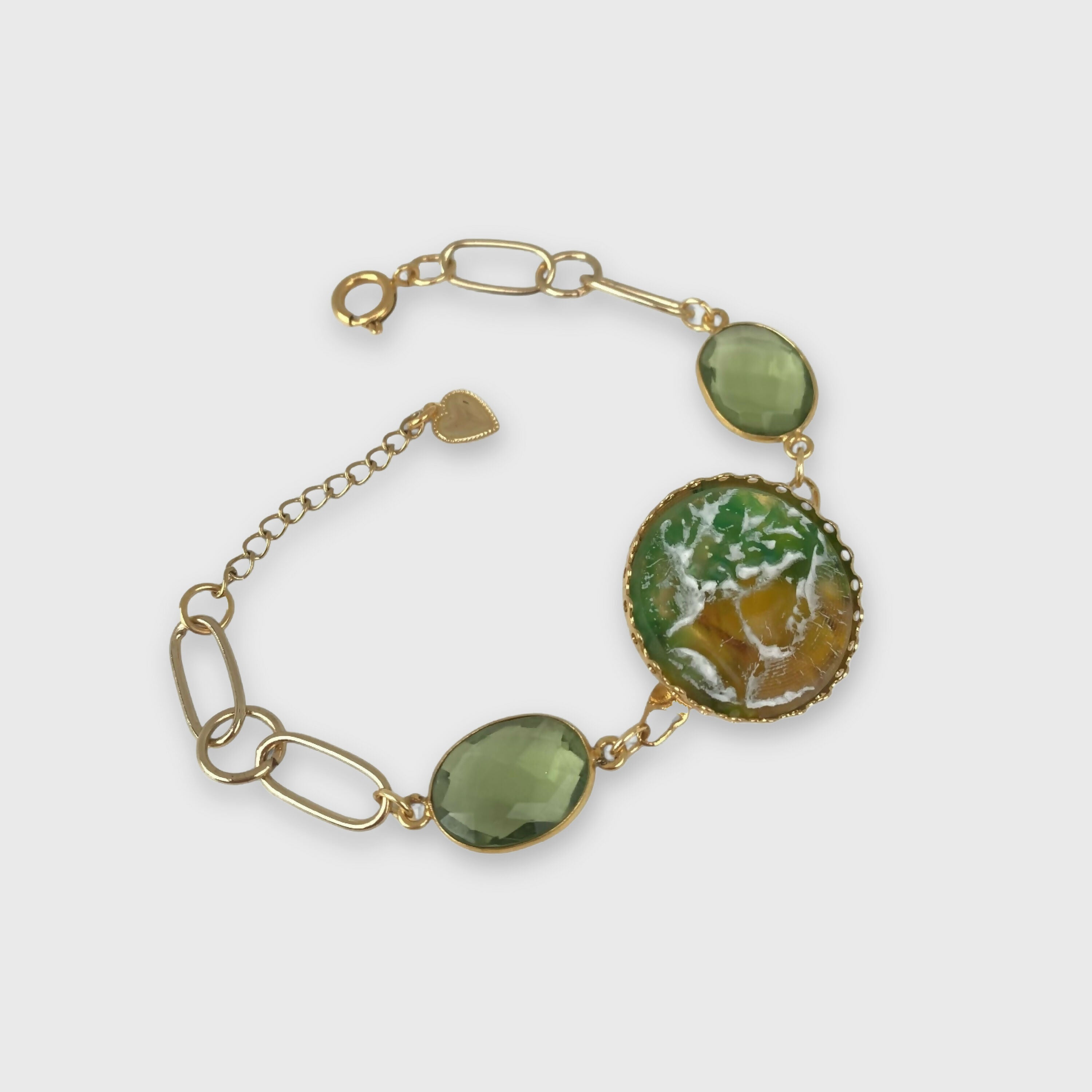 Bracelet vert camée | EMPREINTES Paris