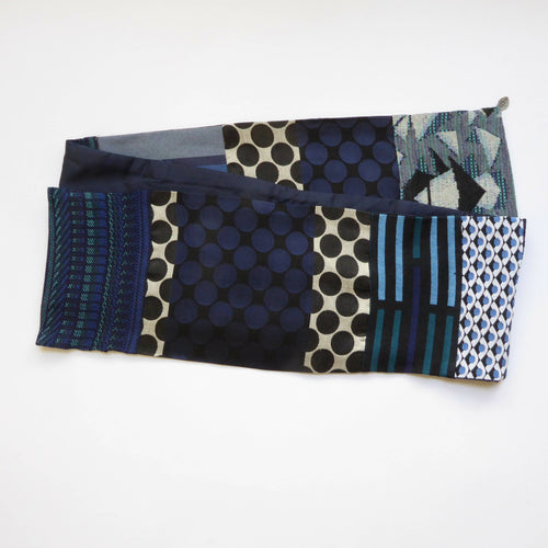 Écharpe intemporelle -Graphique bleu | EMPREINTES Paris - EMPREINTES Paris