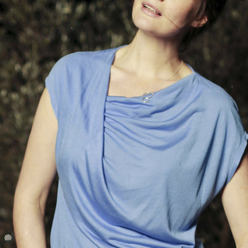 Collier cercles minimalistes en fils d’argent massif martelées | EMPREINTES Paris - EMPREINTES Paris