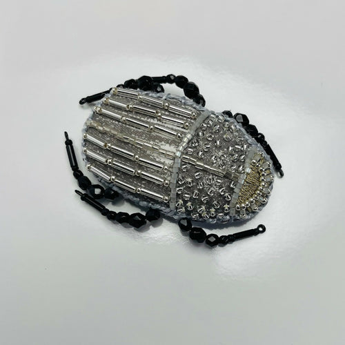 Broche Scarabée argenté | EMPREINTES Paris - EMPREINTES Paris