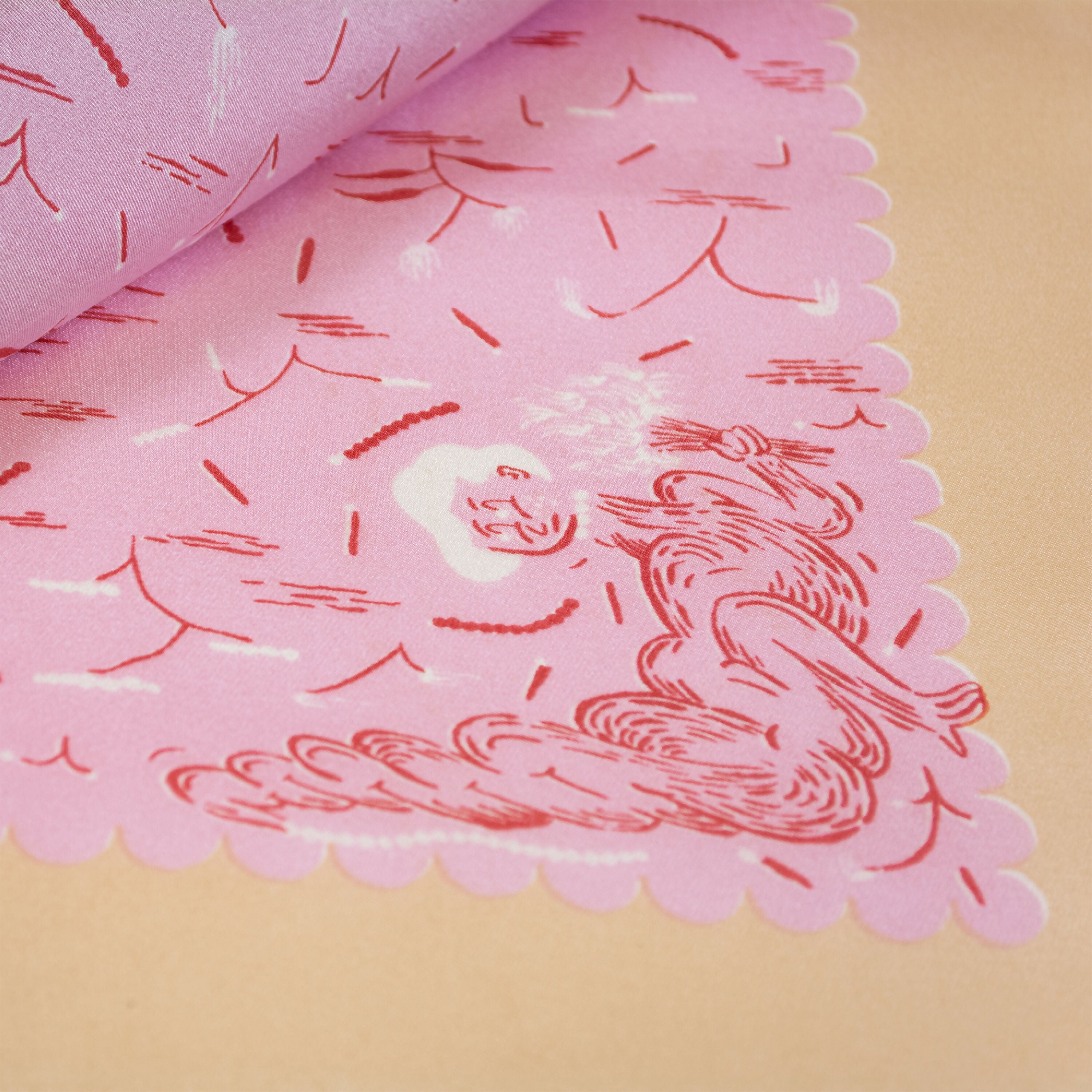 bandana_de_soie_la_coilloite_rose_beige_prelude_dans_la_pampa copie | EMPREINTES Paris