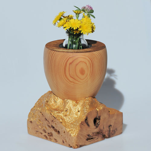 Vase décoratif en mélèze et érable champêtre | EMPREINTES Paris - EMPREINTES Paris