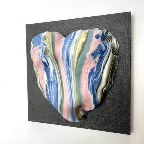 Bas relief tableau collection Cœur porcelaine Nériage 3 | EMPREINTES Paris - EMPREINTES Paris