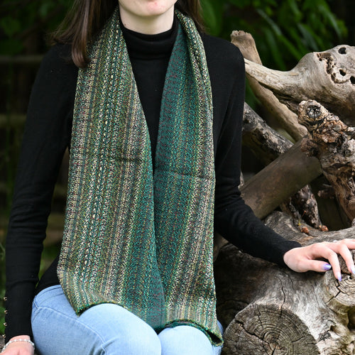 echarpe_vert_fonce_creation_tissages_francois_vieillard copie | EMPREINTES Paris - EMPREINTES Paris