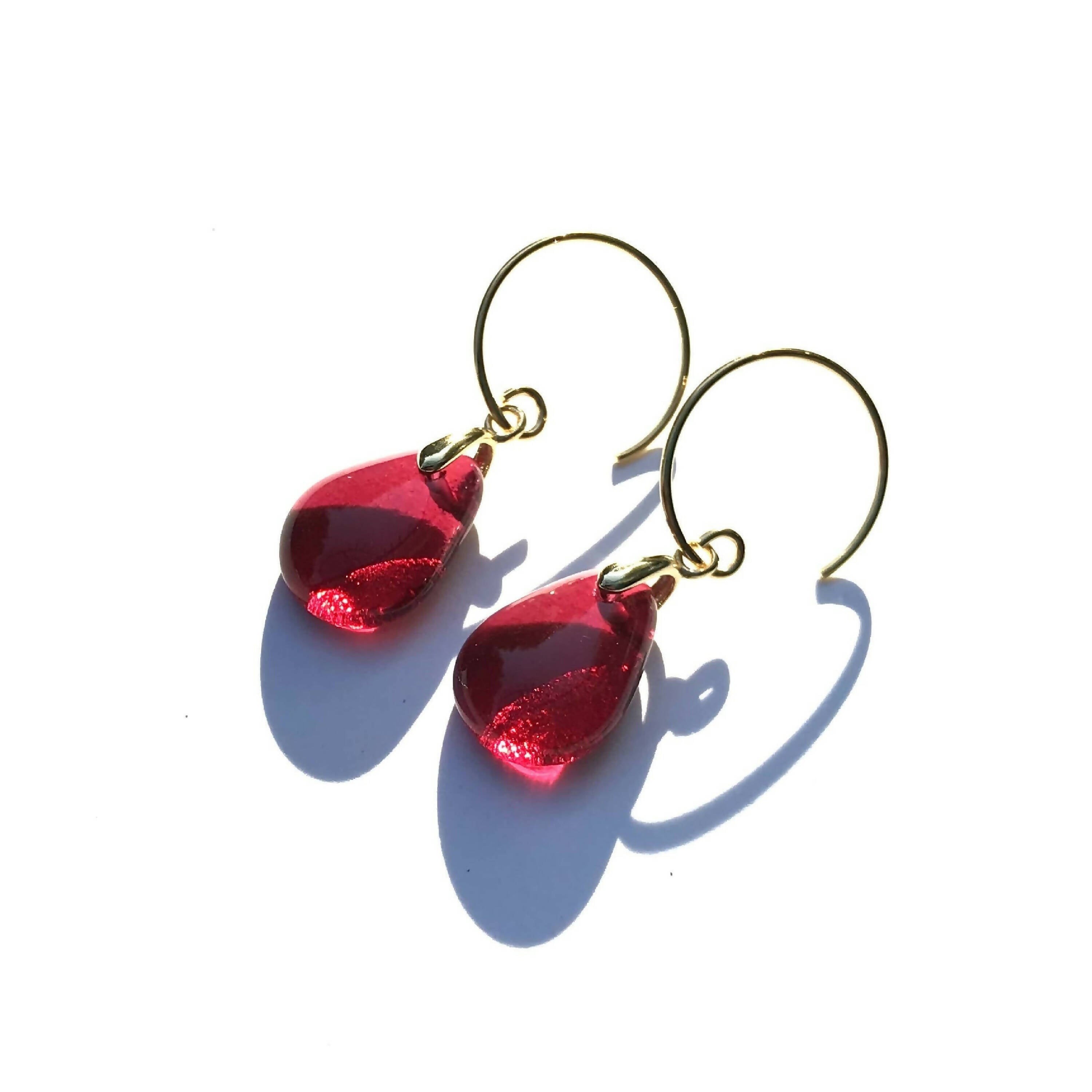 boucles_doreilles_perle_rose_profond_mari_et_femme | EMPREINTES Paris