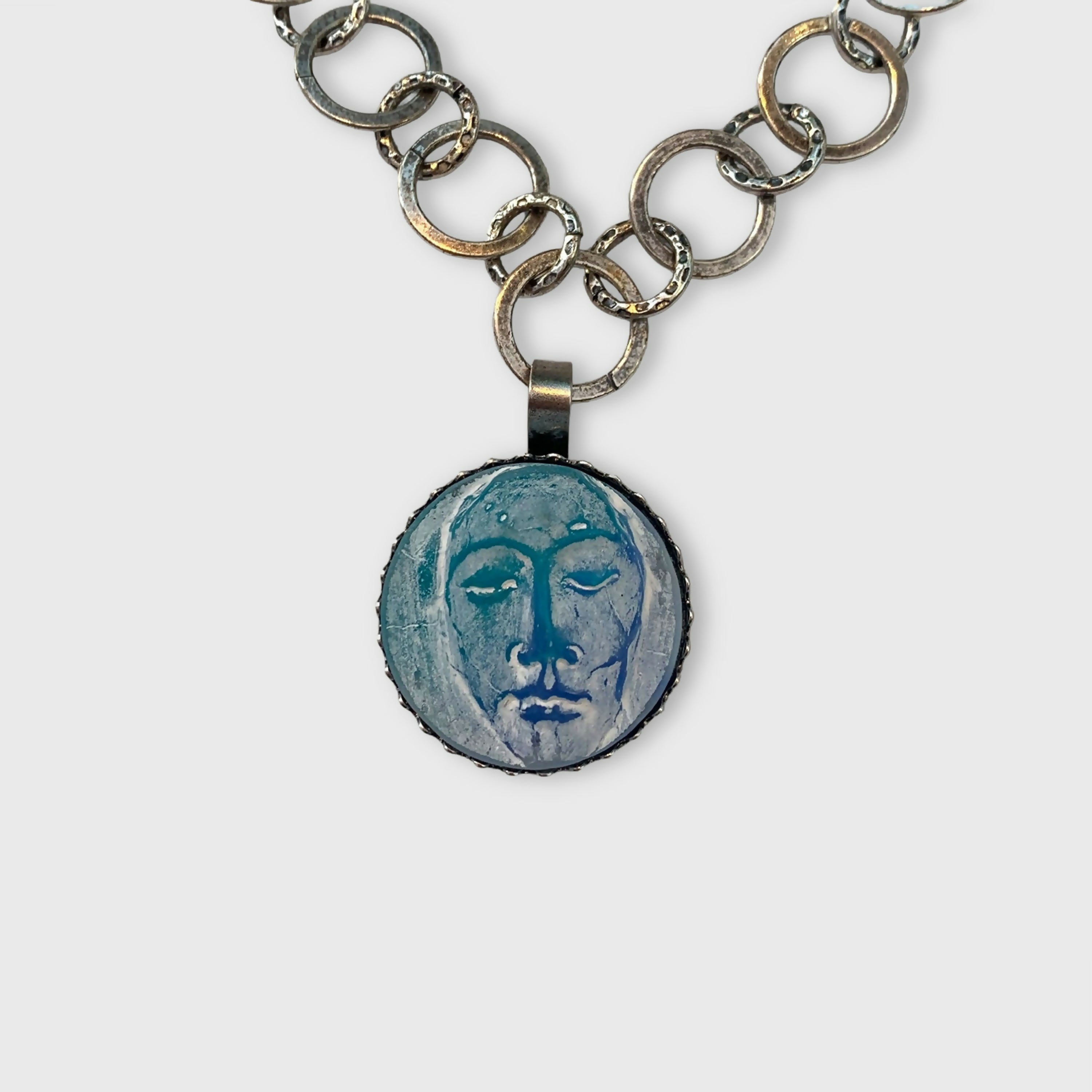 Collier visage bleu | EMPREINTES Paris