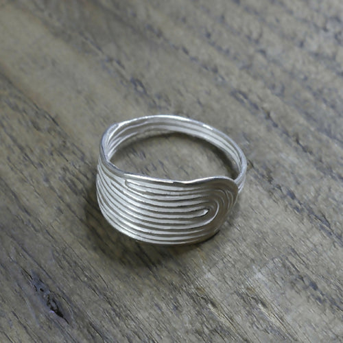 Bague empreinte en fil d'argent massif 925 recyclé | EMPREINTES Paris - EMPREINTES Paris
