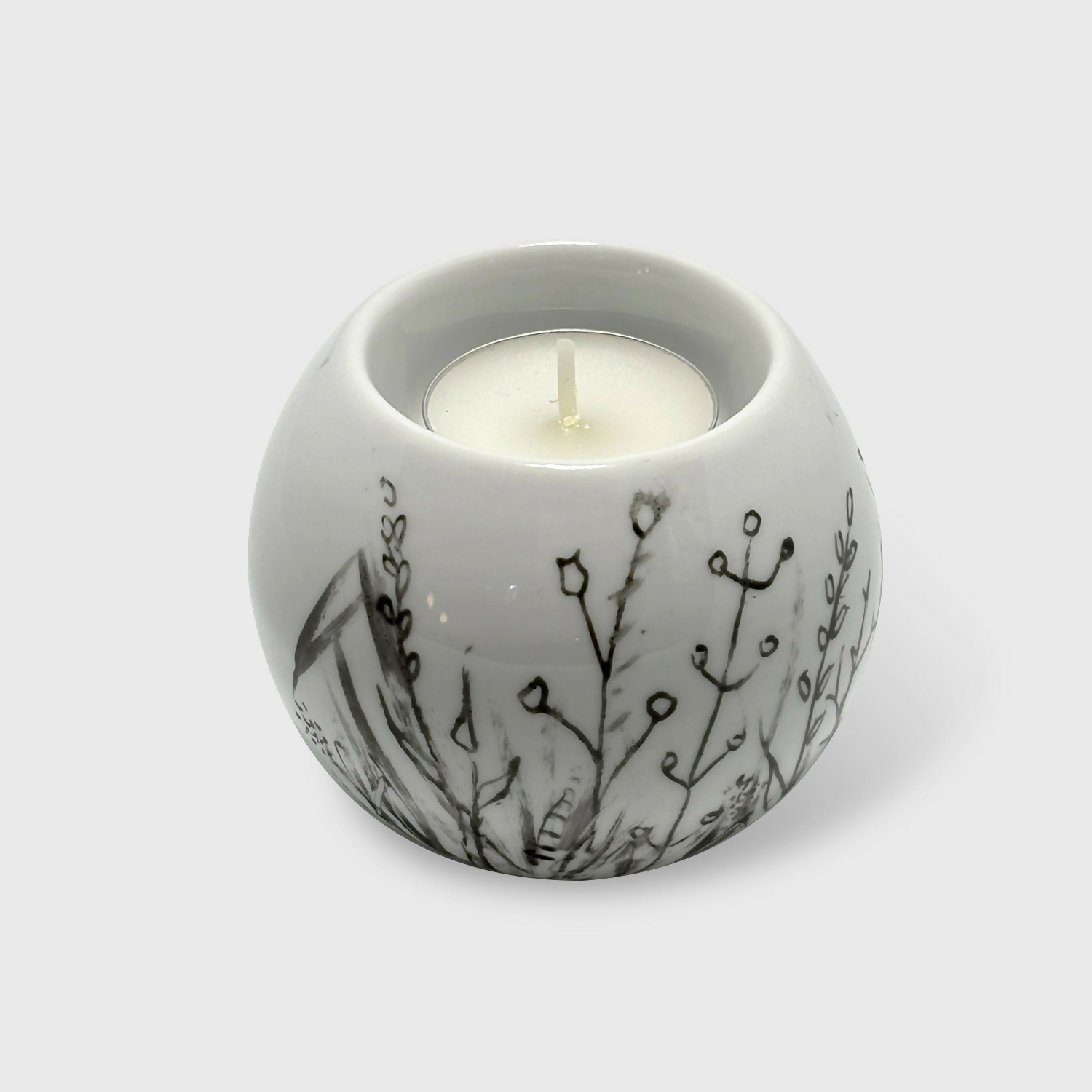 Bougeoir boule HERBES ET FLEURS CHAMPETRES 4 | EMPREINTES Paris