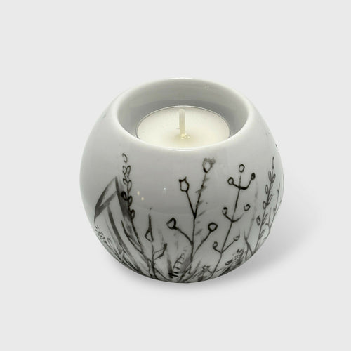 Bougeoir boule HERBES ET FLEURS CHAMPETRES 4 | EMPREINTES Paris - EMPREINTES Paris