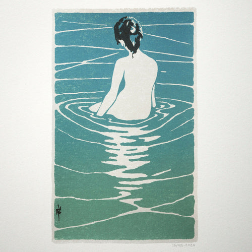 ichijo_narumi_femmes_nue_assise_dans_leau_serigraphie_le_trou_de_la_serrure copie | EMPREINTES Paris - EMPREINTES Paris