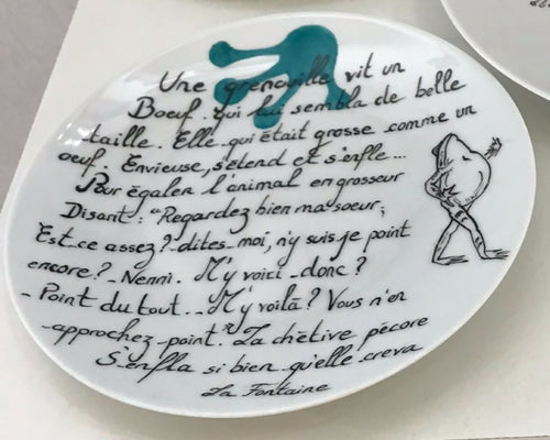 Assiette poésie Grenouille | EMPREINTES Paris - EMPREINTES Paris