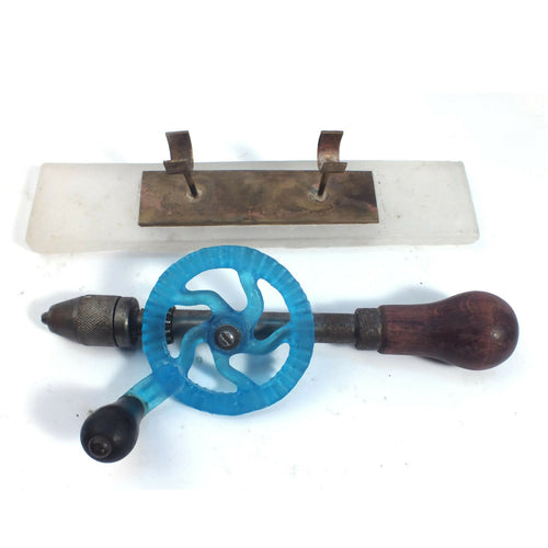 Petite chignole sur socle laiton et pâte de cristal translucide | EMPREINTES Paris - EMPREINTES Paris