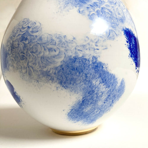 Vase Sérénité bleu Or | EMPREINTES Paris - EMPREINTES Paris