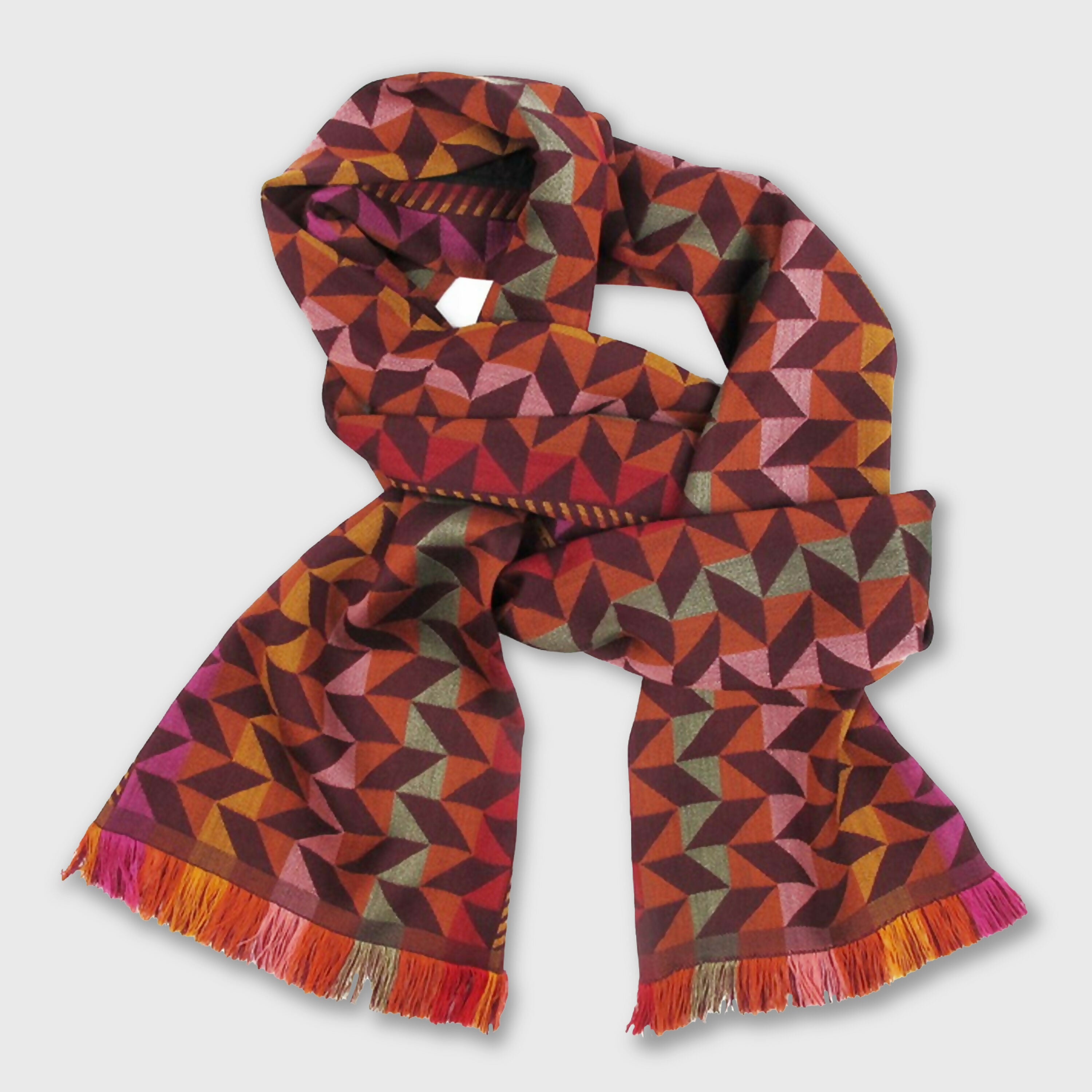 echarpe_etroite_laine_soie_multico_bourgogne_comete_sophie_guyot_soieries copie | EMPREINTES Paris