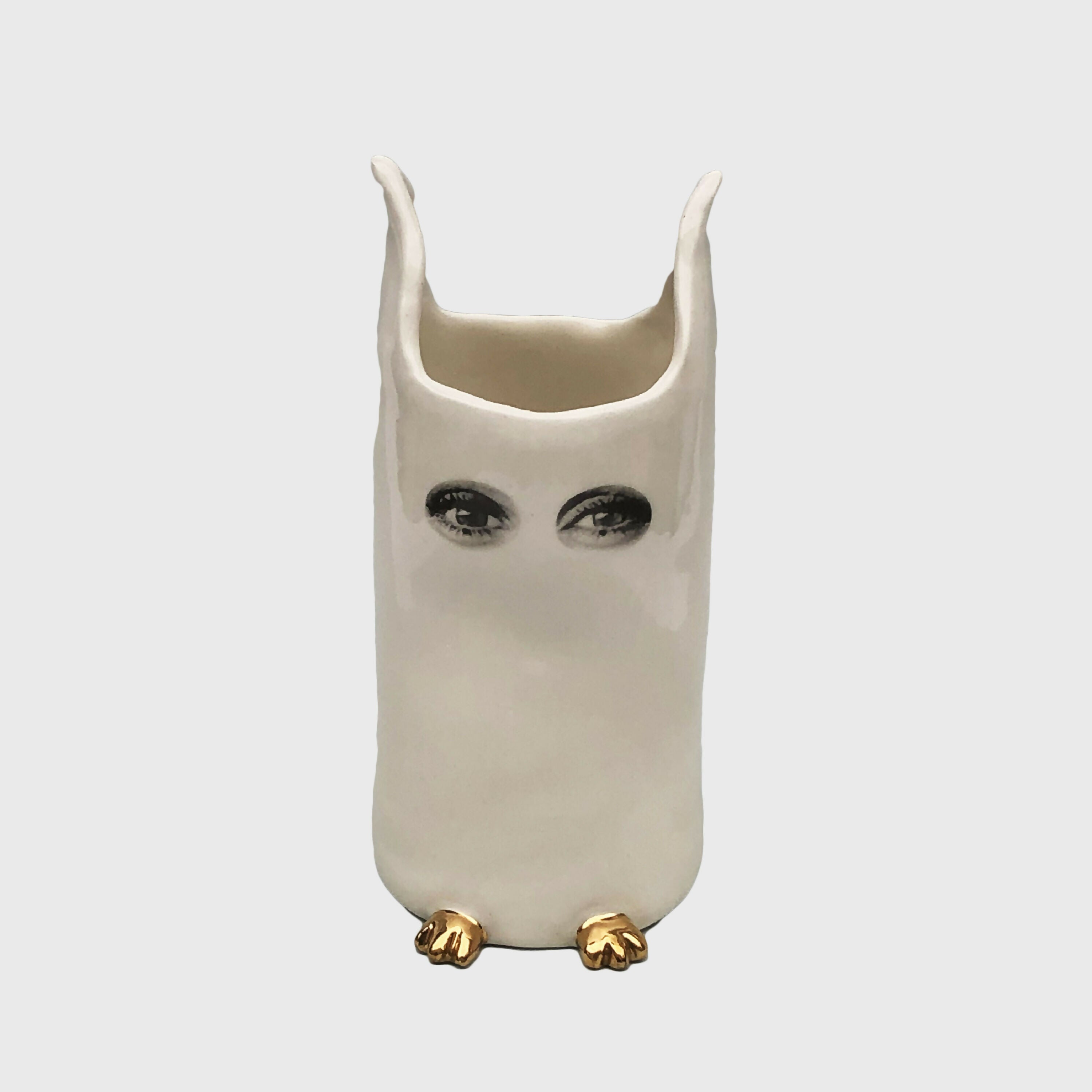 Vase Espionne blanc, moyen modèle | EMPREINTES Paris