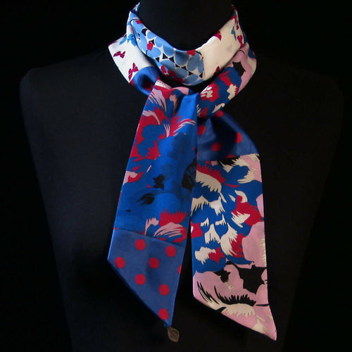 Bandeau soie blue pink | EMPREINTES Paris - EMPREINTES Paris