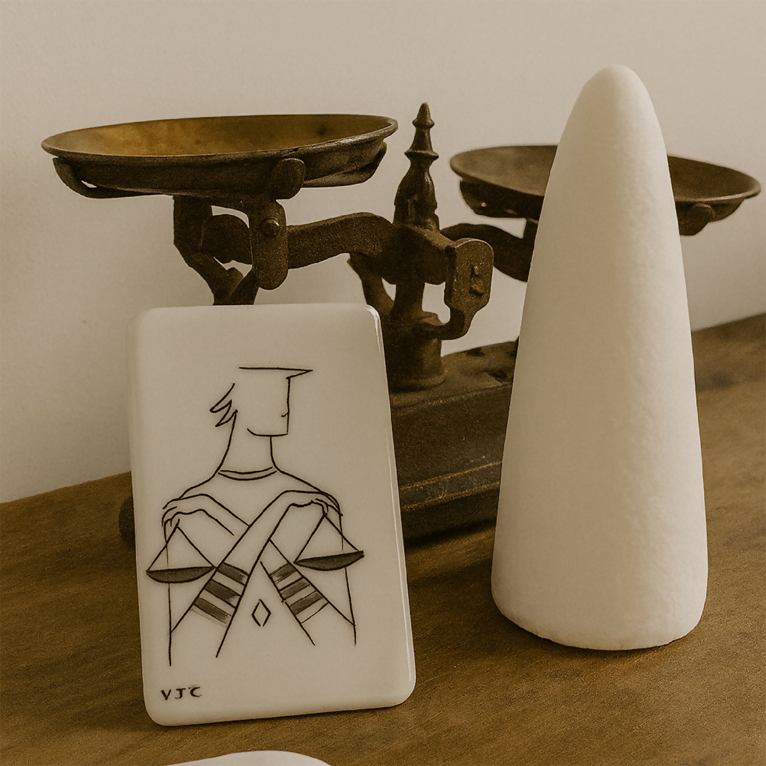 Carte du zodiaque en Porcelaine Balance | EMPREINTES Paris