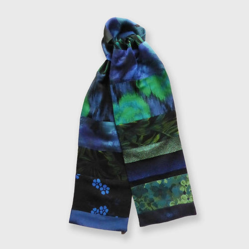 Écharpe bijou -bleu vert | EMPREINTES Paris - EMPREINTES Paris