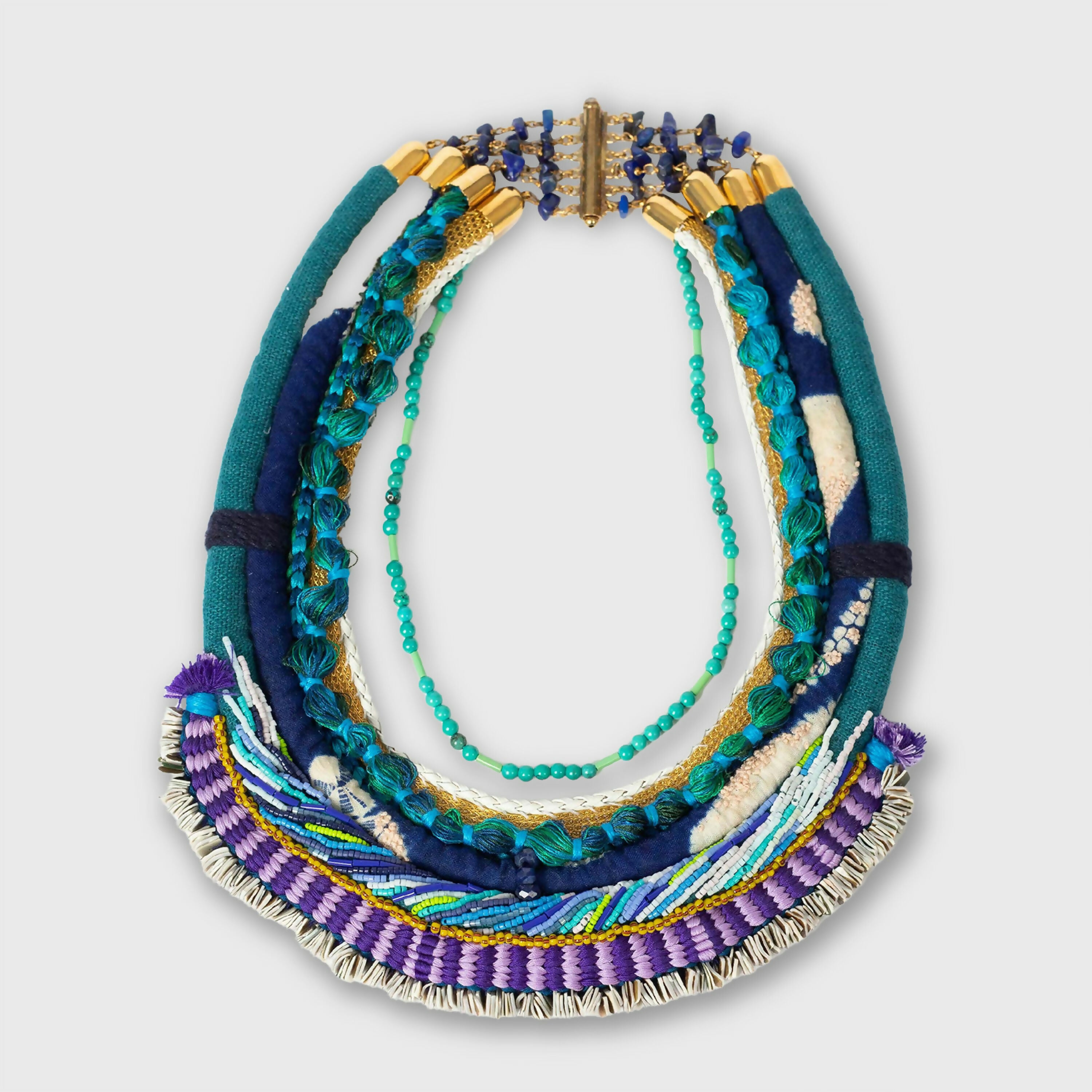 Collier MAA Bleu | EMPREINTES Paris