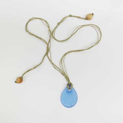 Pendentif GALET L BLEU E0991 | EMPREINTES Paris - EMPREINTES Paris