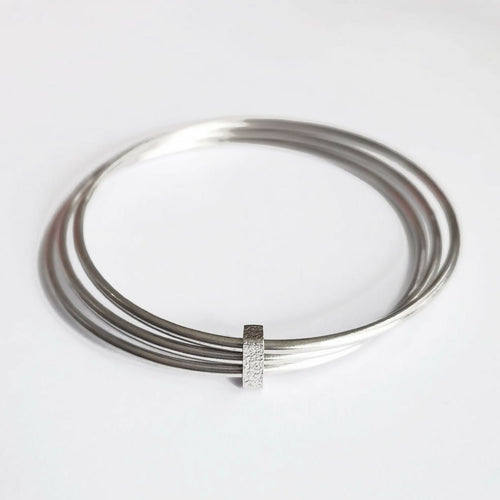 Bracelets joncs argent rhodié | EMPREINTES Paris - EMPREINTES Paris