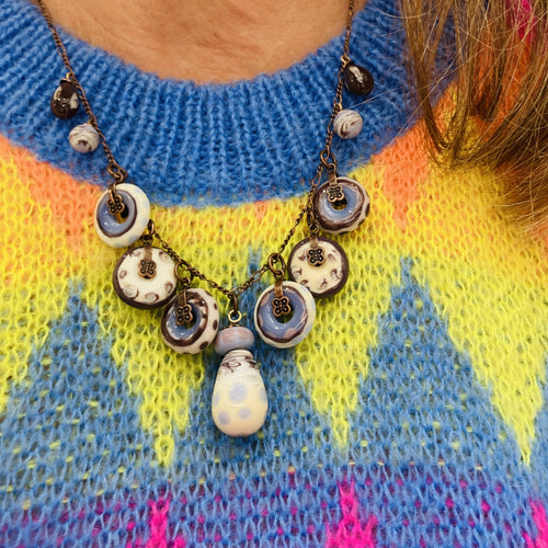 Collier Soraya bleu | EMPREINTES Paris - EMPREINTES Paris