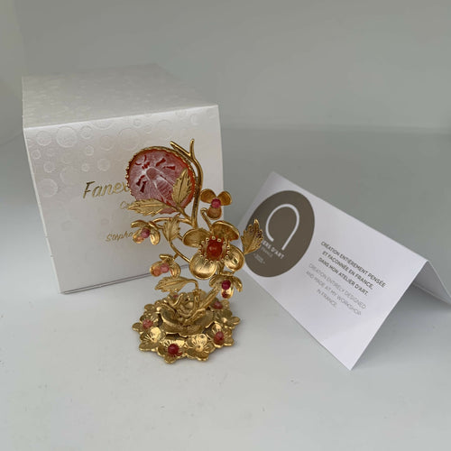 abeille, nature, orange, floral, petite sculpture, feuillage, doré, art nouveau, art decoratif, collection, unique, coquelicot, pierre précieuse | EMPREINTES Paris - EMPREINTES Paris