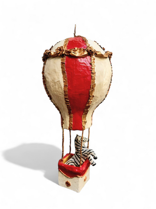 Sculpture montgolfière et son zèbre | EMPREINTES Paris - EMPREINTES Paris