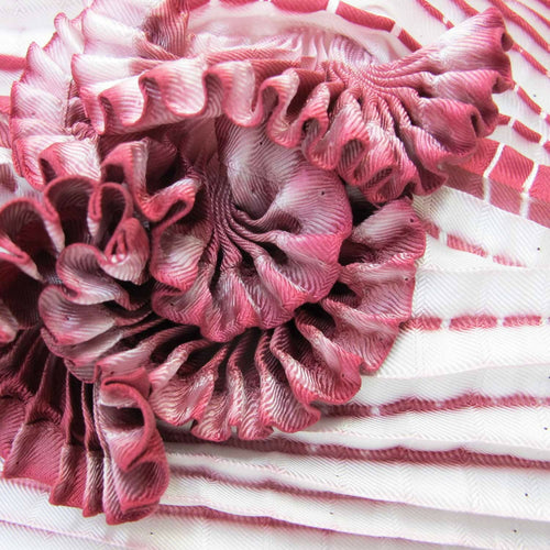 Foulard court plissé en twill de soie COULIPLI | EMPREINTES Paris - EMPREINTES Paris