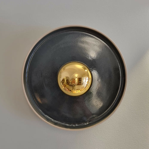 applique_murale_large_gris_emaille_douce_ceramique | EMPREINTES Paris - EMPREINTES Paris