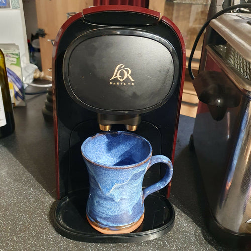 Mug en grès avec email bleu | EMPREINTES Paris - EMPREINTES Paris