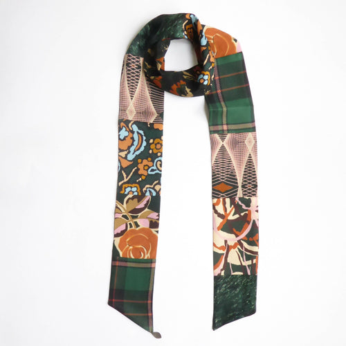 Bandeau soie Flower graphic | EMPREINTES Paris - EMPREINTES Paris