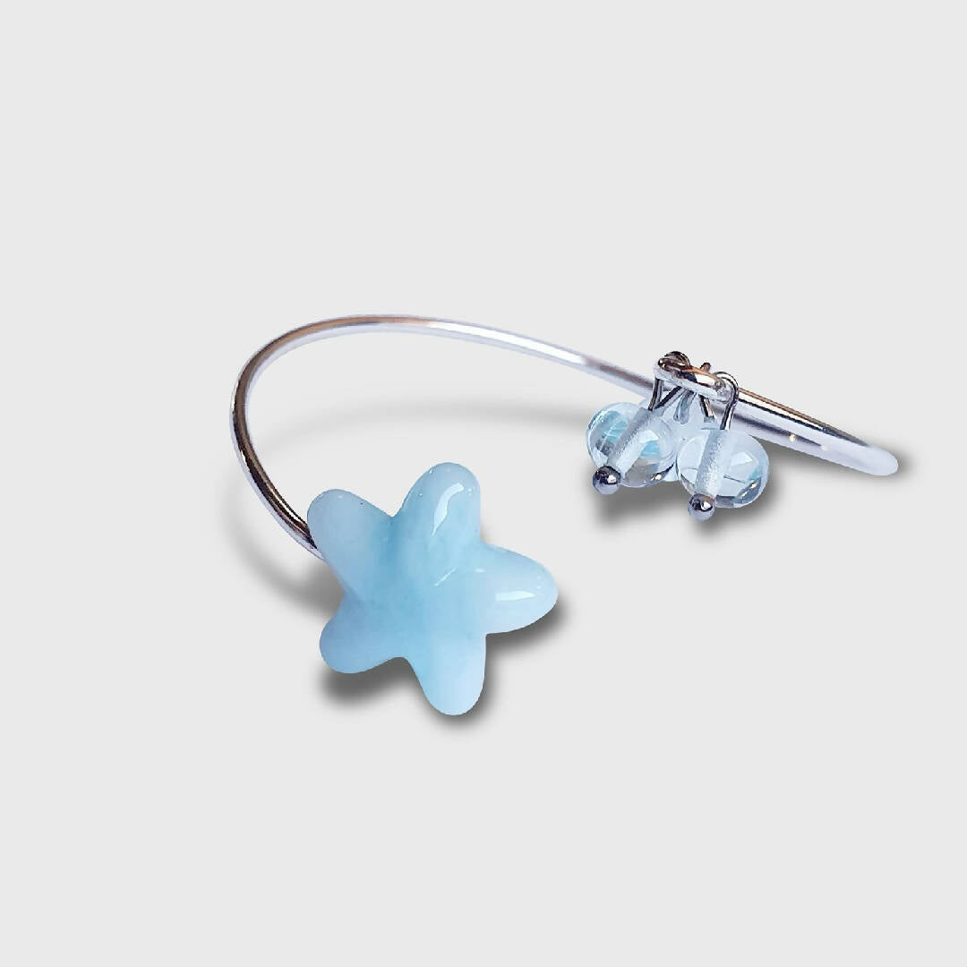 Bracelet jonc Etoile bleu opalescent | EMPREINTES Paris