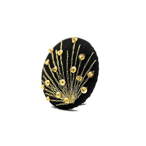 Broche aimantée Paon Or | EMPREINTES Paris - EMPREINTES Paris