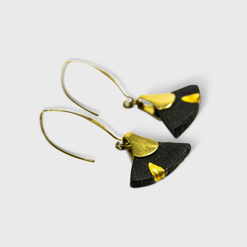 Boucles d’oreilles HIME-MINI-GINKO-KINTSUGI 3 | EMPREINTES Paris - EMPREINTES Paris