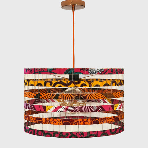 Suspension MÉGAWAX ø 45cm orange fuchsia | EMPREINTES Paris - EMPREINTES Paris