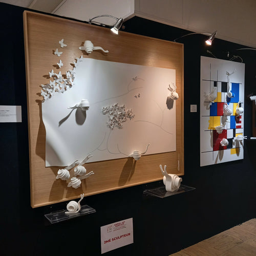 Sculpture murale Le rêve du papillon... l'origine | EMPREINTES Paris - EMPREINTES Paris