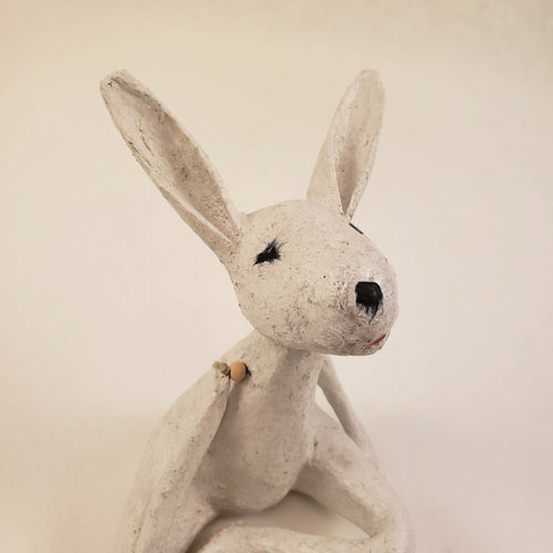 Sculpture papier Le lapin blanc | EMPREINTES Paris - EMPREINTES Paris