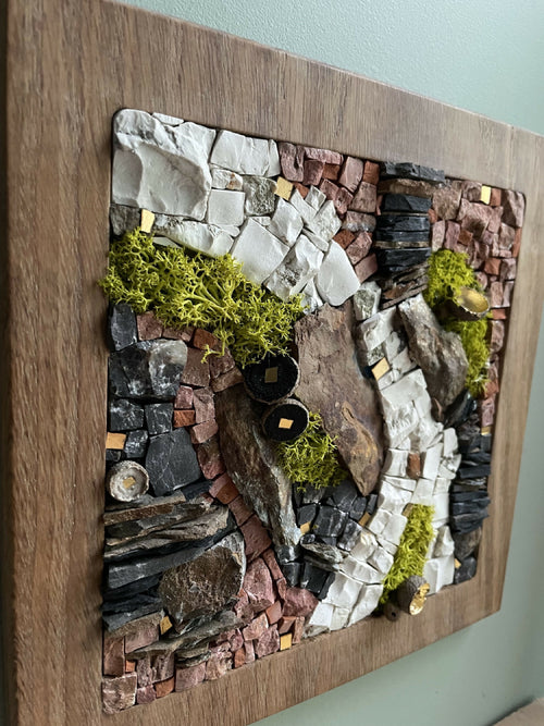 tableau_bois_mosaique_cupules_guislaine_carrier copie | EMPREINTES Paris - EMPREINTES Paris