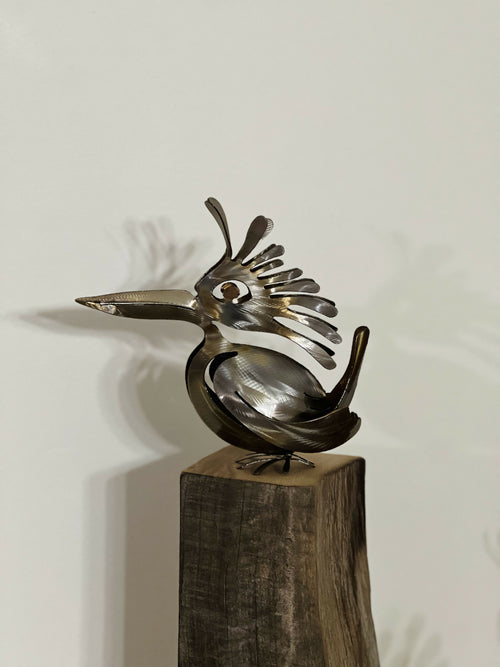 Sculpture Martin Pêcheur à crête - Crested KINGFISHER - ryba copie | EMPREINTES Paris - EMPREINTES Paris