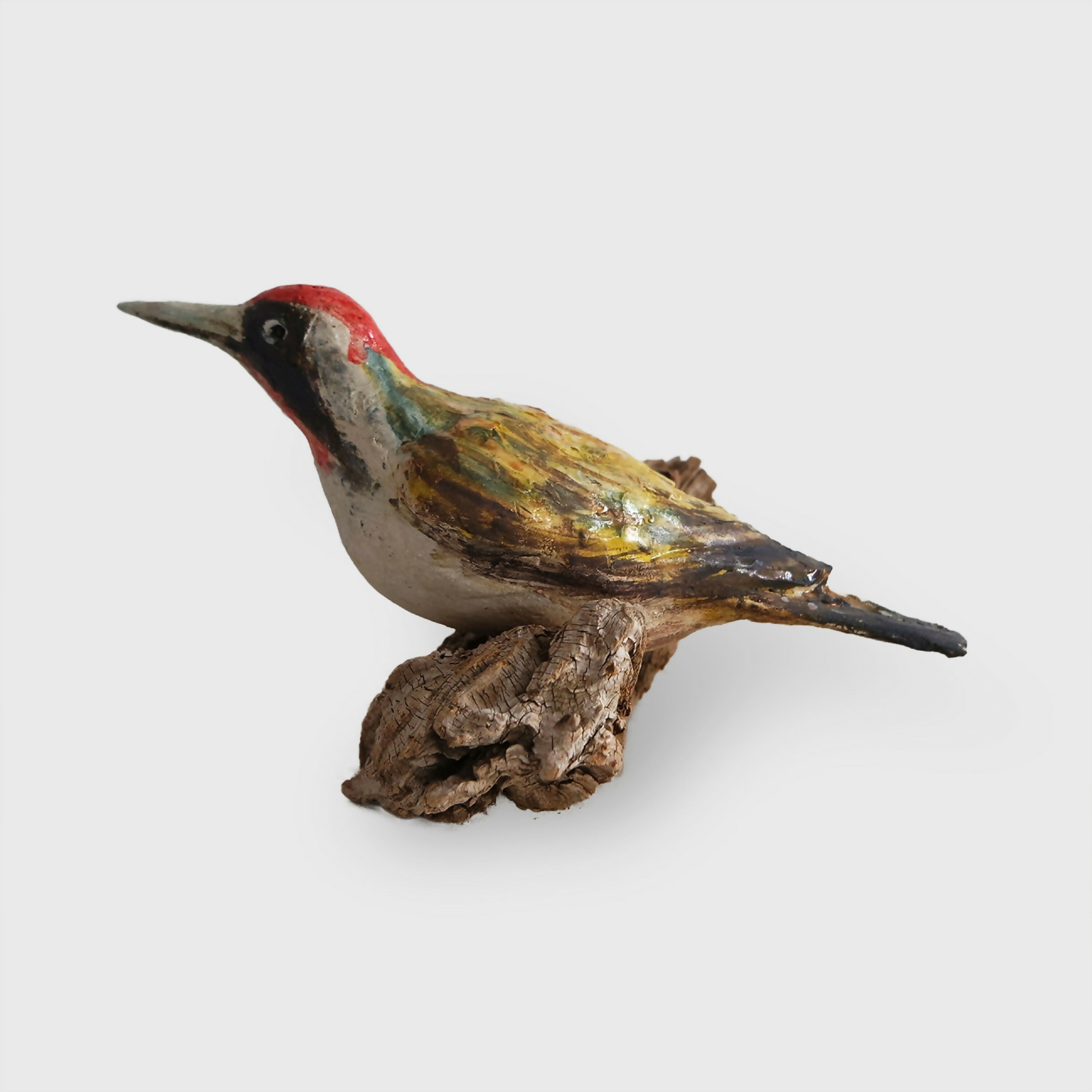 Sculpture Pivert sur bois flotté | EMPREINTES Paris