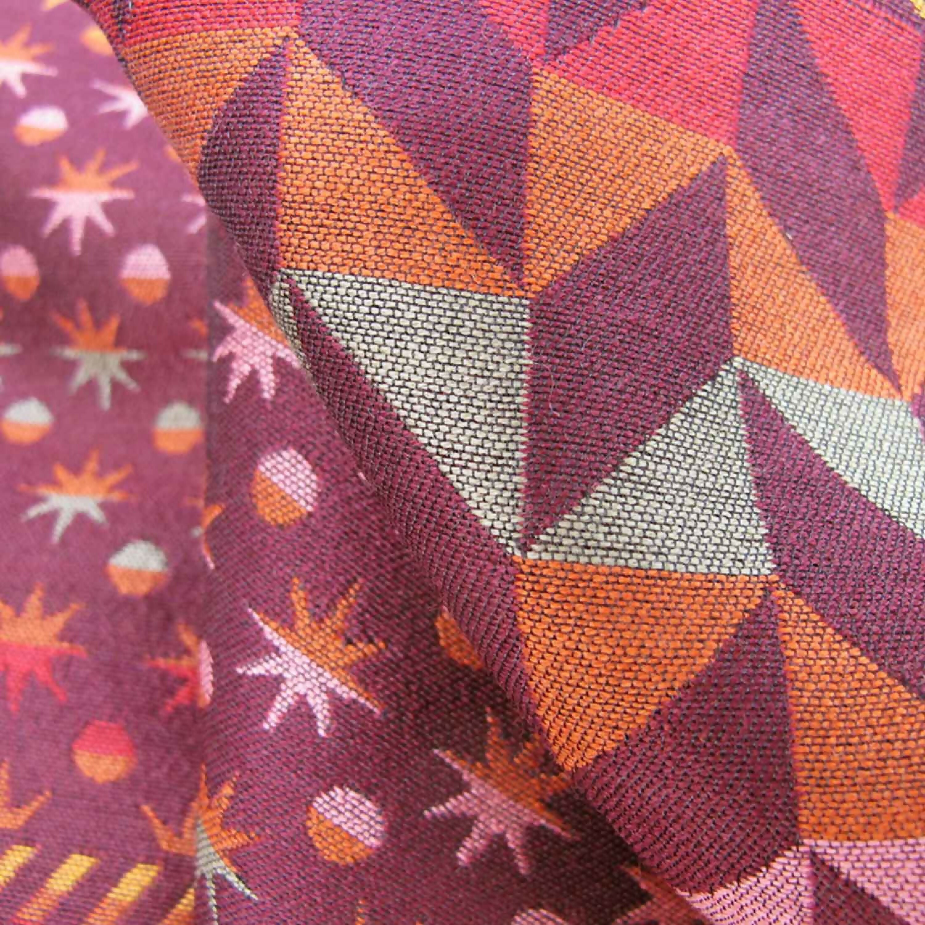 echarpe_midi_laine_soie_multico_bourgogne_comete_etoile_sophie_guyot_soieries copie | EMPREINTES Paris