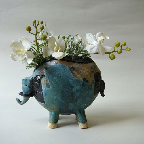 Vase éléphant bleu | EMPREINTES Paris - EMPREINTES Paris