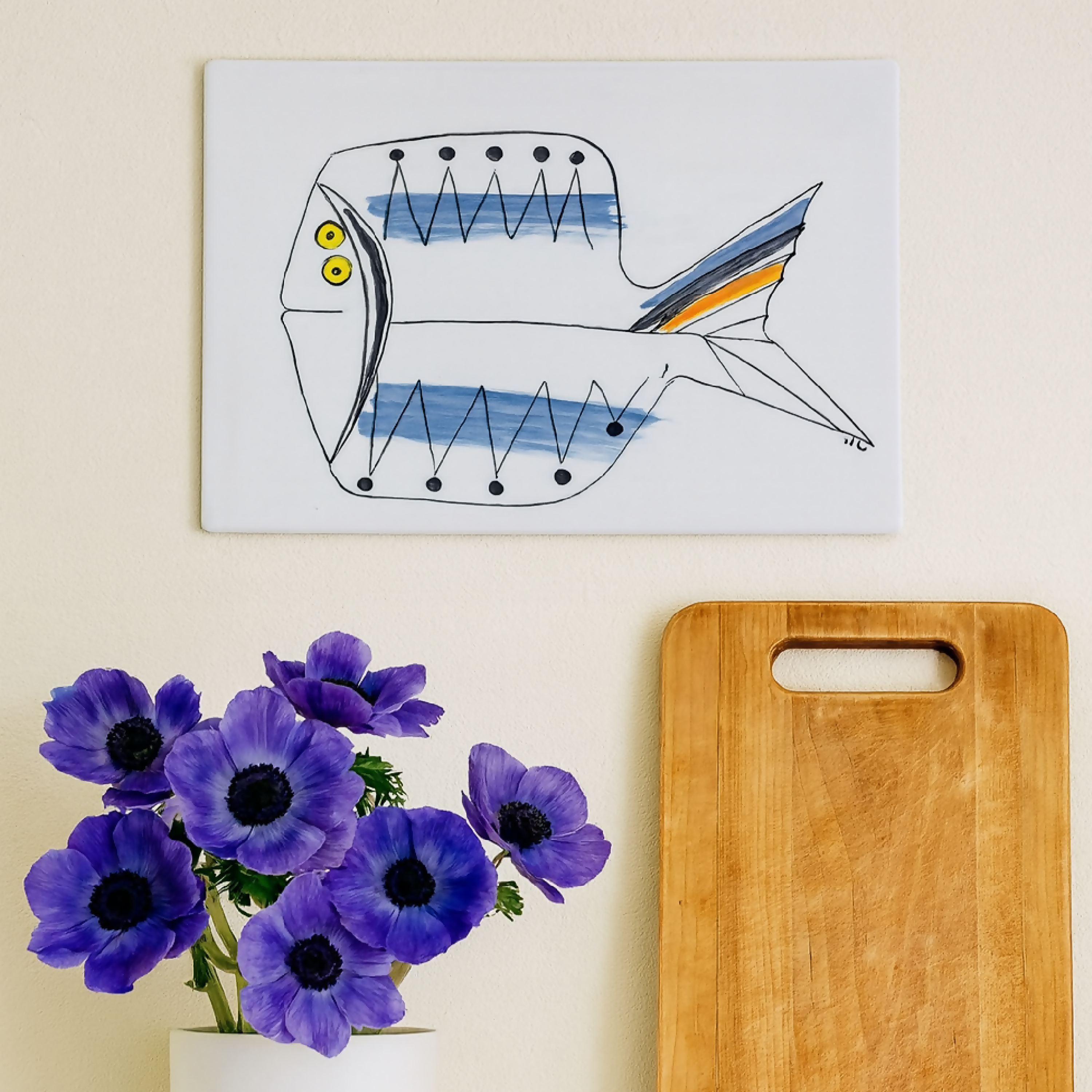 Porcelaine murale POISSON | EMPREINTES Paris