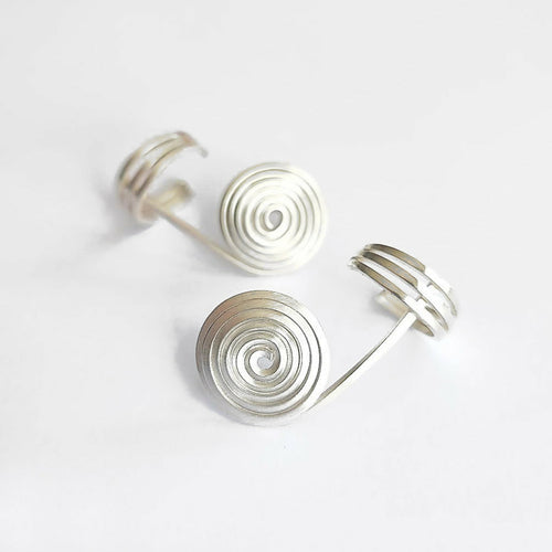 Boucles d'oreilles Klimty spirales argent doré ou argent rhodié | EMPREINTES Paris - EMPREINTES Paris