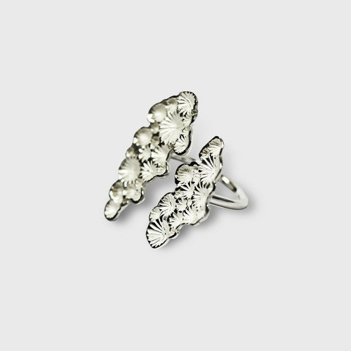 Bague 3 doigts Corail en argent massif recyclé | EMPREINTES Paris - EMPREINTES Paris