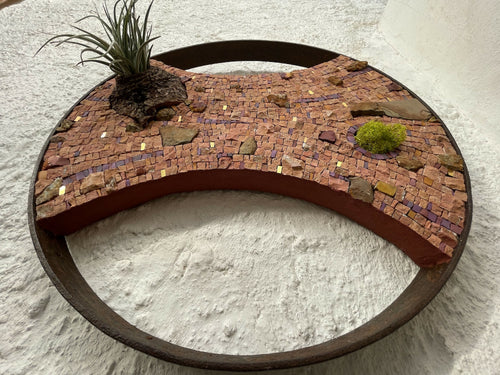 tableau_vegetal_mosaique_ocre_guislaine_carrier copie | EMPREINTES Paris - EMPREINTES Paris