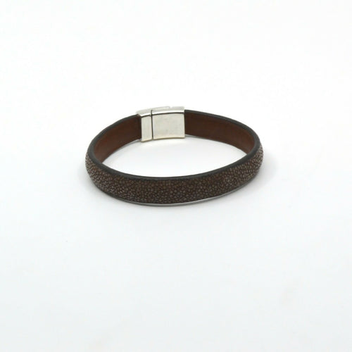 bracelet_en_galuchat_marron_fermoir_sirena_sylvie_zarnowski copie | EMPREINTES Paris - EMPREINTES Paris