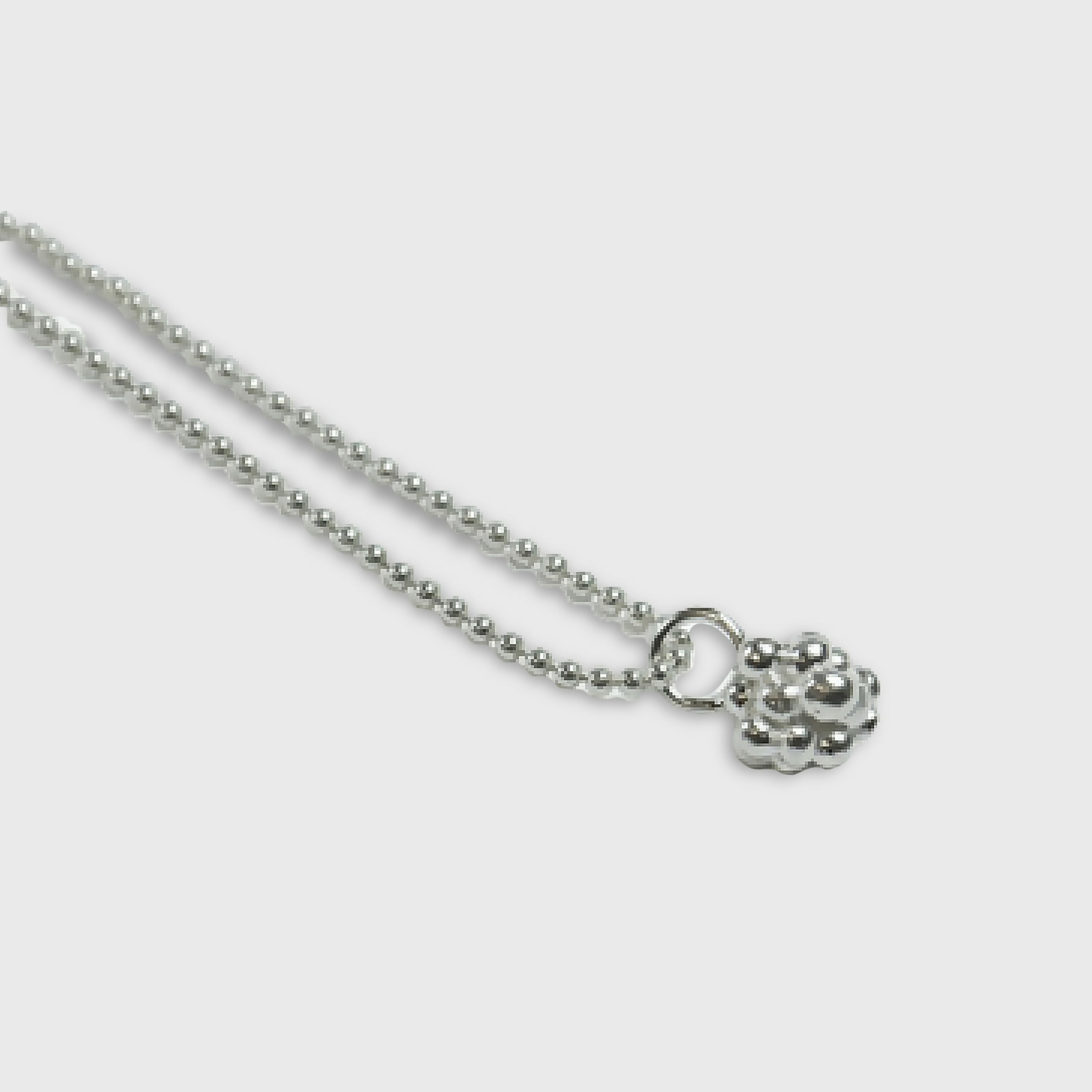 Collier bulle minimaliste en argent massif | EMPREINTES Paris