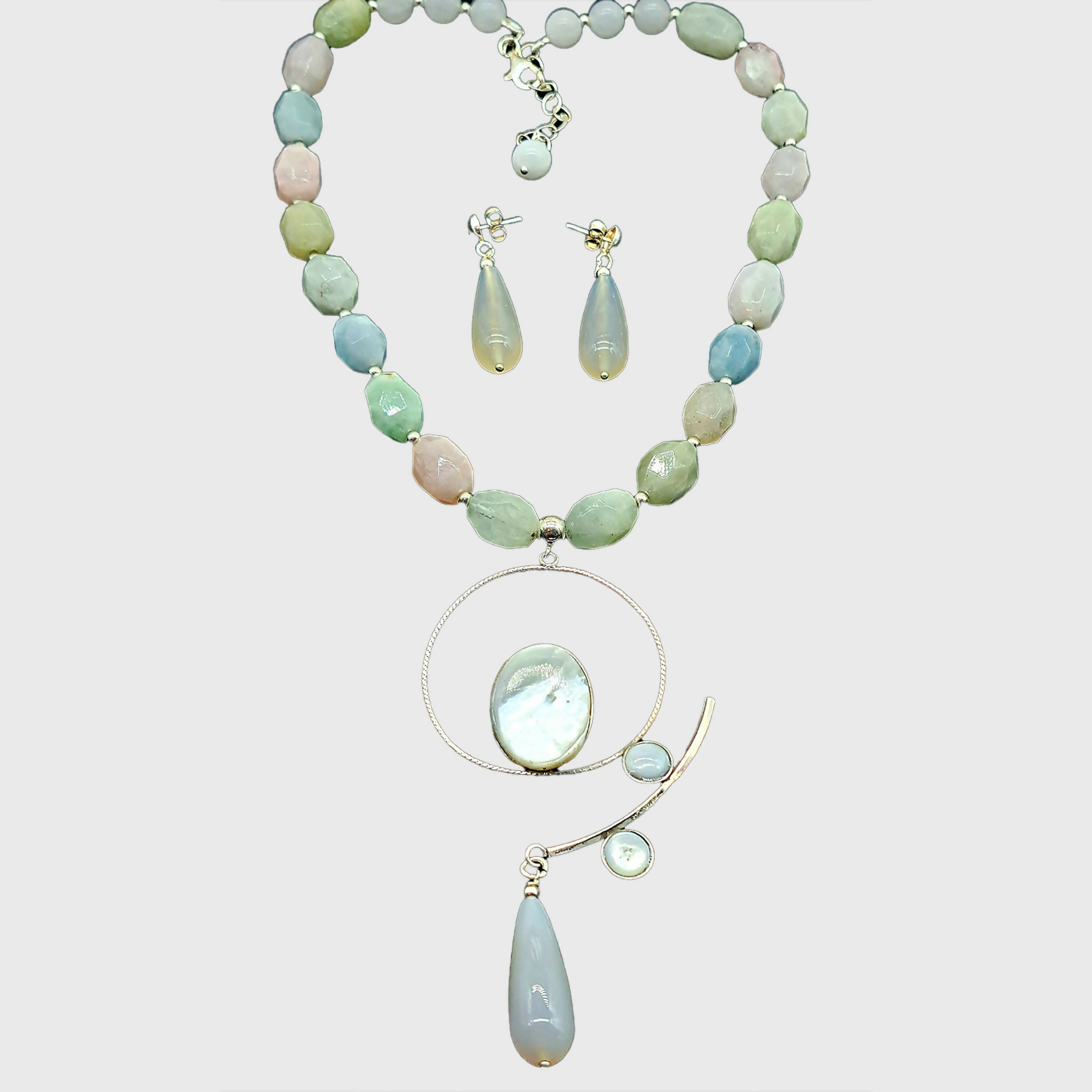 Parure collier et boucles d